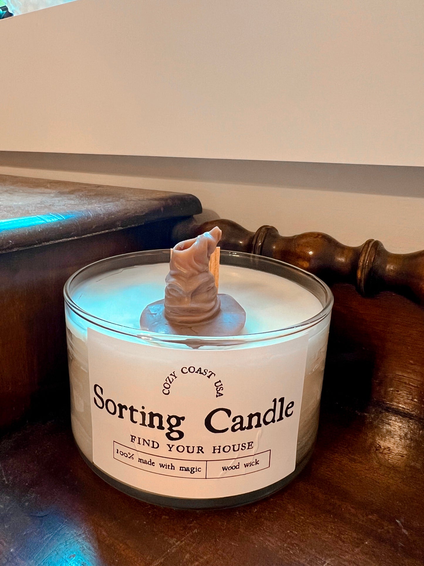 large sorting candle